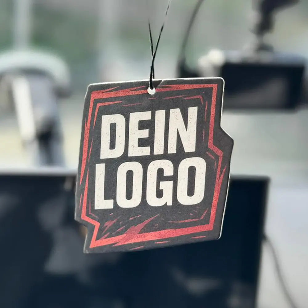 Lufterfrischer mit individuellem Logo in Duftbaum-Form